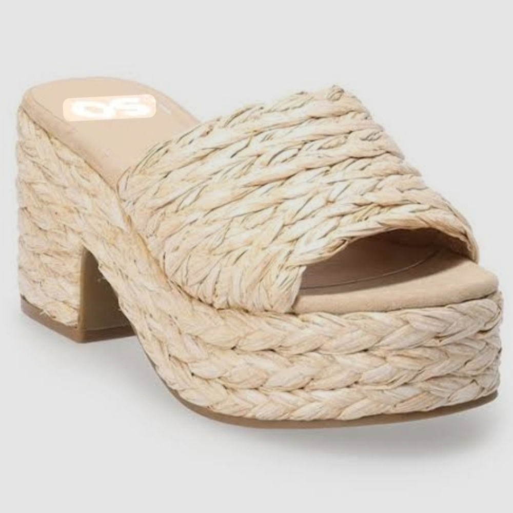 SO Beena Womans Platform Dress Sandals, Size 9, New